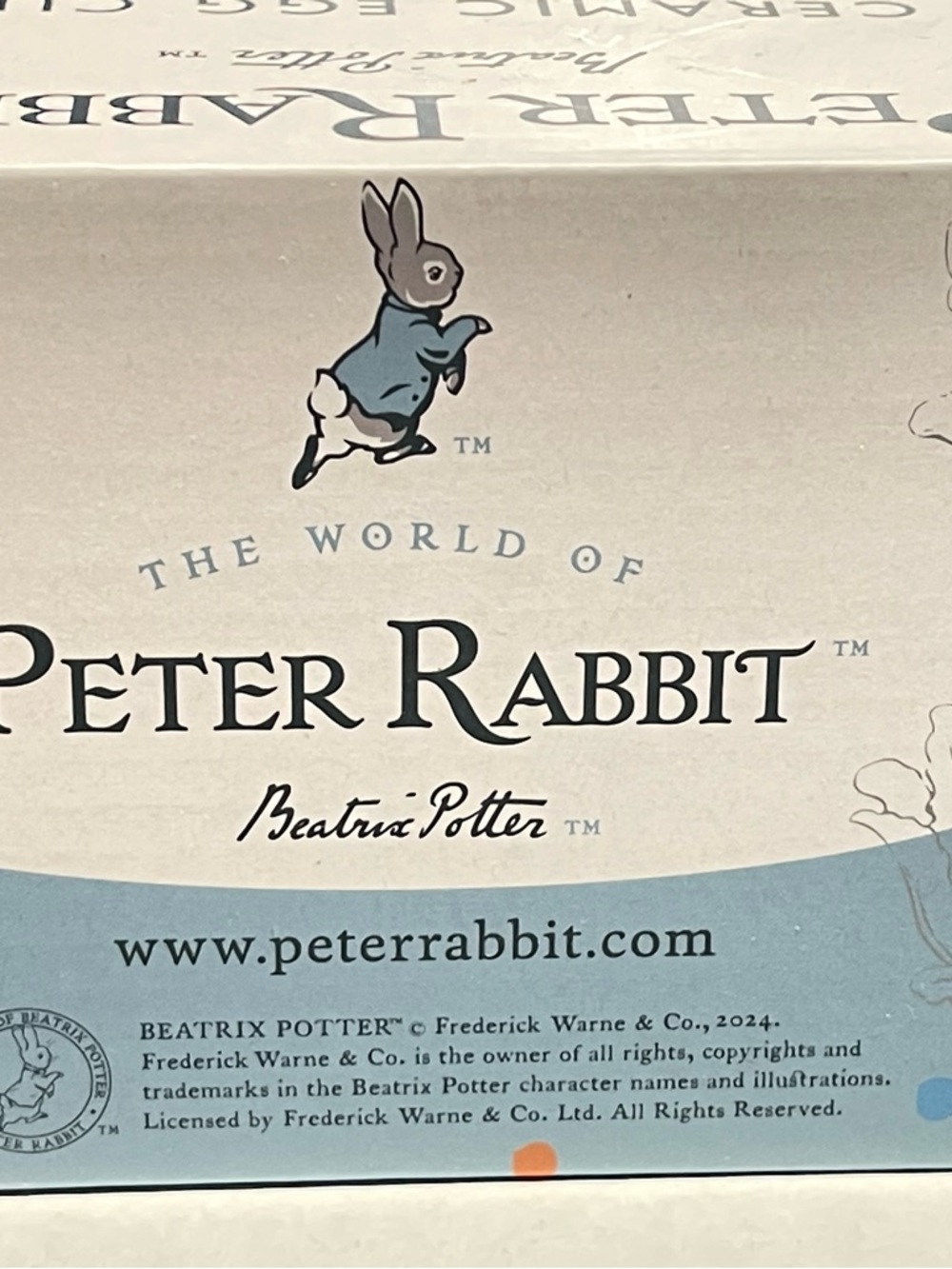 Beatrix Potter Peter Rabbit Ceramic Egg Cup Set - Pastel Floral - Picture 9 of 9